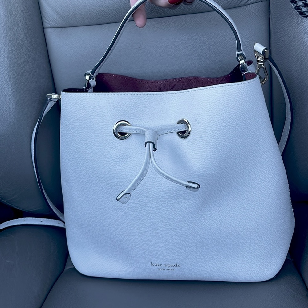 Kate Spade Sadie White Bucket Bag